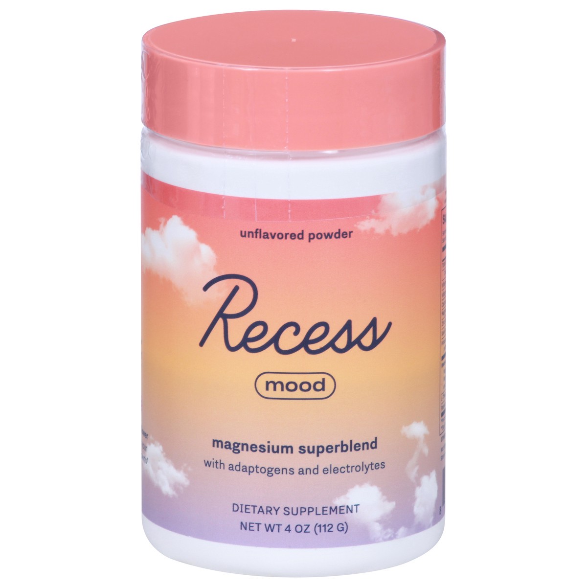 slide 1 of 9, Recess Mood Unflavored Calming Magnesium Superblend Powder, 1 ct