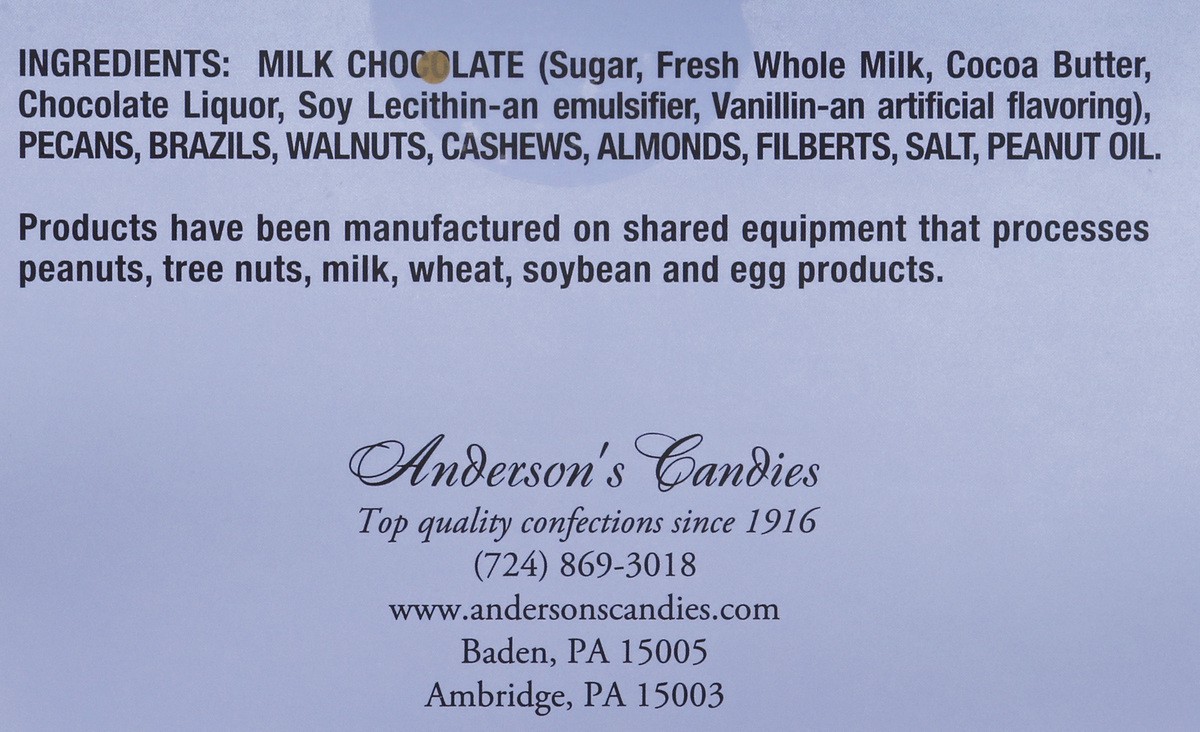 slide 9 of 9, Anderson's Candies Solid Chocolate Nut Egg 16 oz, 16 oz