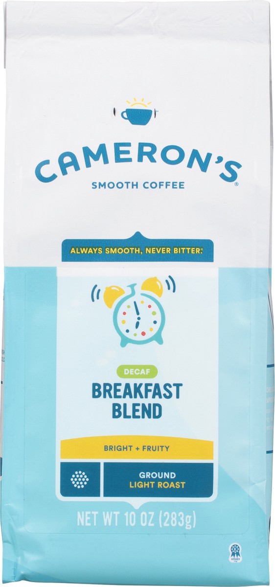 slide 8 of 8, Cameron's Ground Light Roast Decaf Breakfast Blend Coffee 10 oz, 10 oz