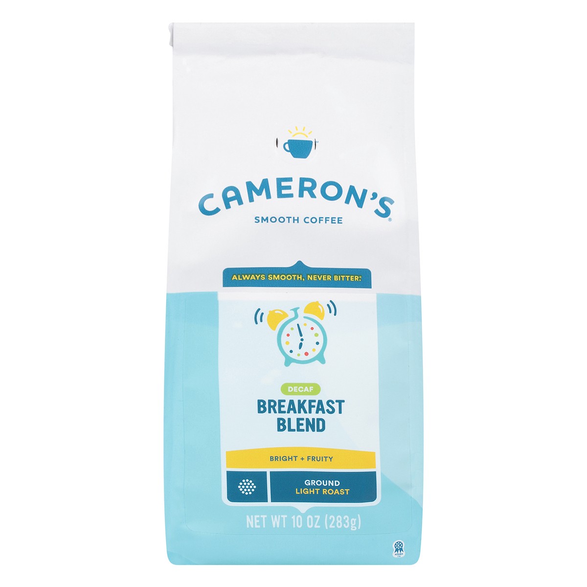slide 1 of 8, Cameron's Ground Light Roast Decaf Breakfast Blend Coffee 10 oz, 10 oz