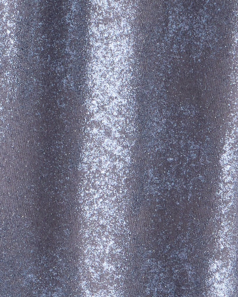 slide 3 of 3, Oshkosh Girls DayDream Fleece Metallic Knit Drawstring Joggers - Grey Grey 7, 1 ct