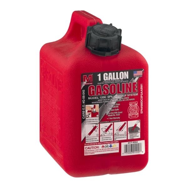 slide 1 of 1, Midwest Can Spill Proof Gasoline Can, 1 gal