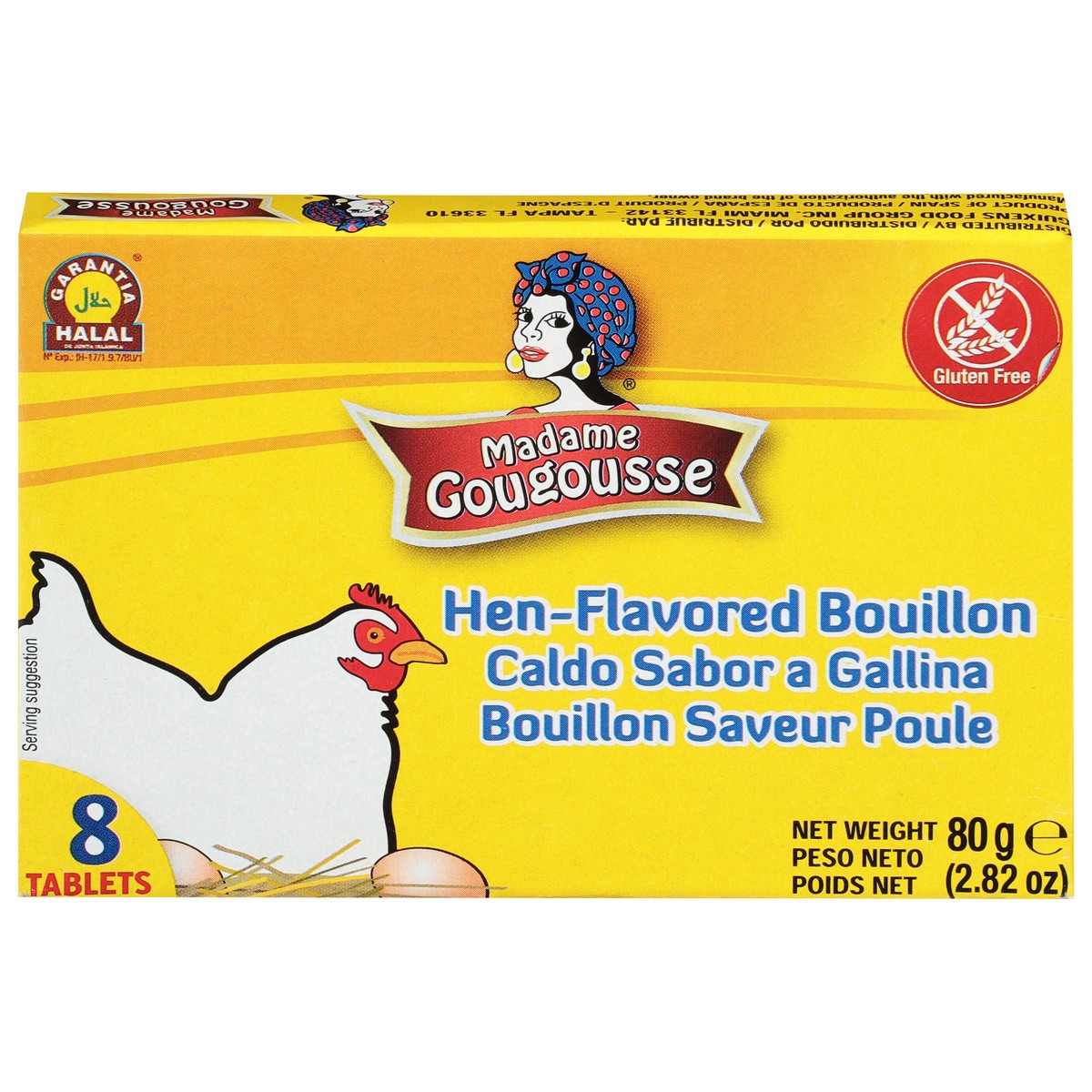 slide 3 of 4, Madame Gougousse Hen Bouillon/Cubito De Gallina, 2.81 oz