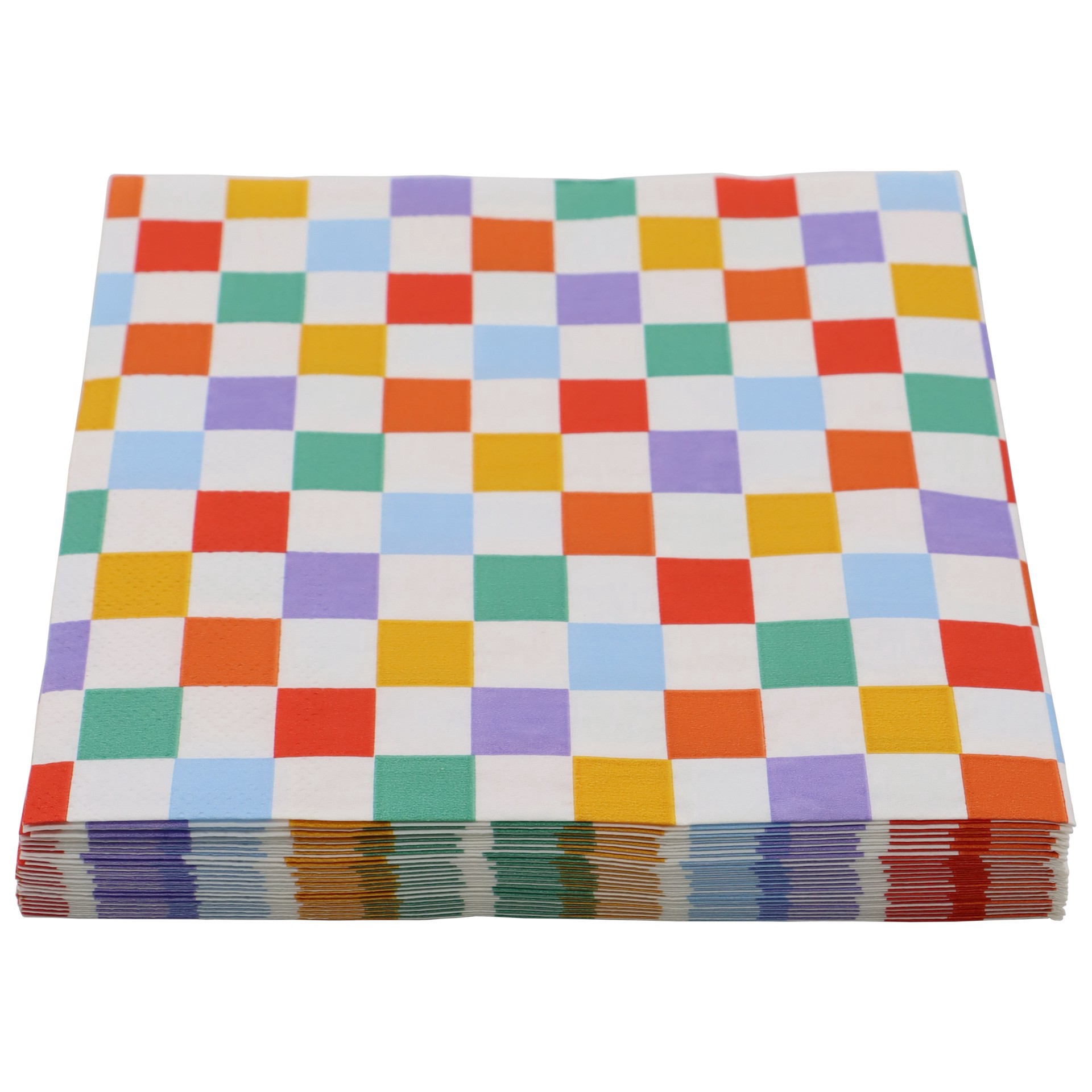 slide 2 of 3, Multicolor Check Lunch Napkins, 20ct. By Celebrate It, 20 ct