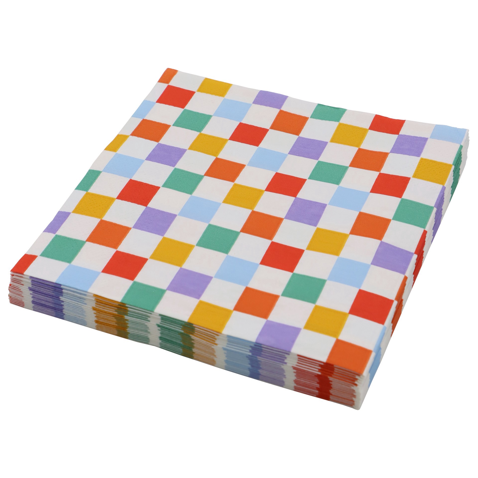 slide 3 of 3, Multicolor Check Lunch Napkins, 20ct. By Celebrate It, 20 ct