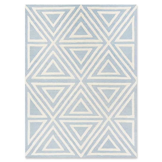 slide 1 of 4, Safavieh Kids Triangles Rug - Blue, 5 ft x 7 ft