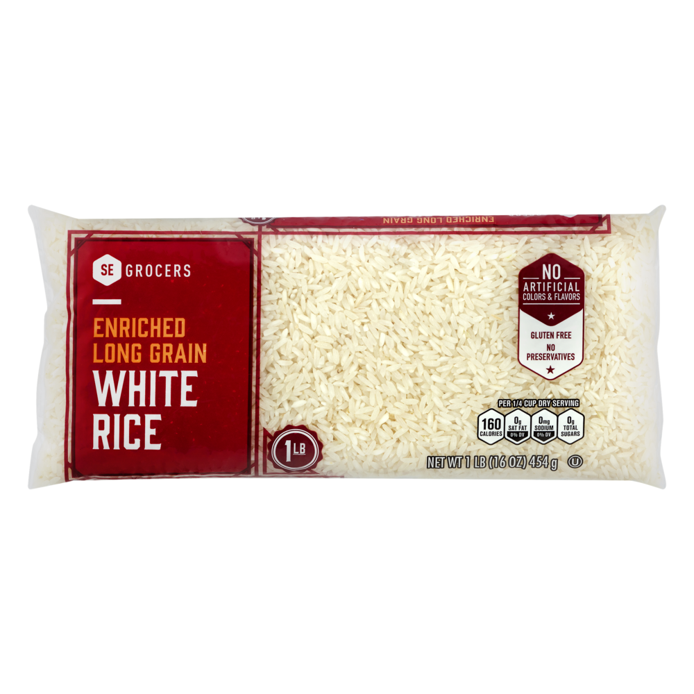 slide 1 of 1, SE Grocers Long Grain White Ric - 1 lb, 1 lb