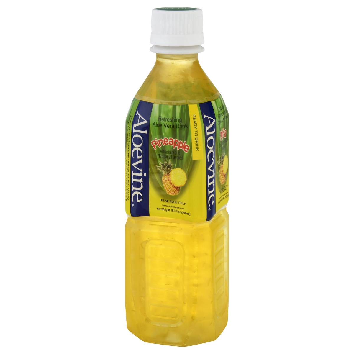 slide 4 of 9, Aloevine Refreshing Pineapple Aloe Vera Drink 16.9 fl oz, 16.9 fl oz