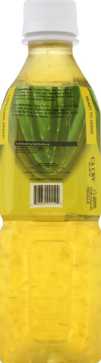 slide 6 of 9, Aloevine Refreshing Pineapple Aloe Vera Drink 16.9 fl oz, 16.9 fl oz