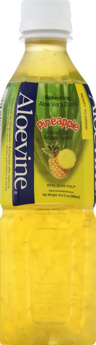 slide 7 of 9, Aloevine Refreshing Pineapple Aloe Vera Drink 16.9 fl oz, 16.9 fl oz