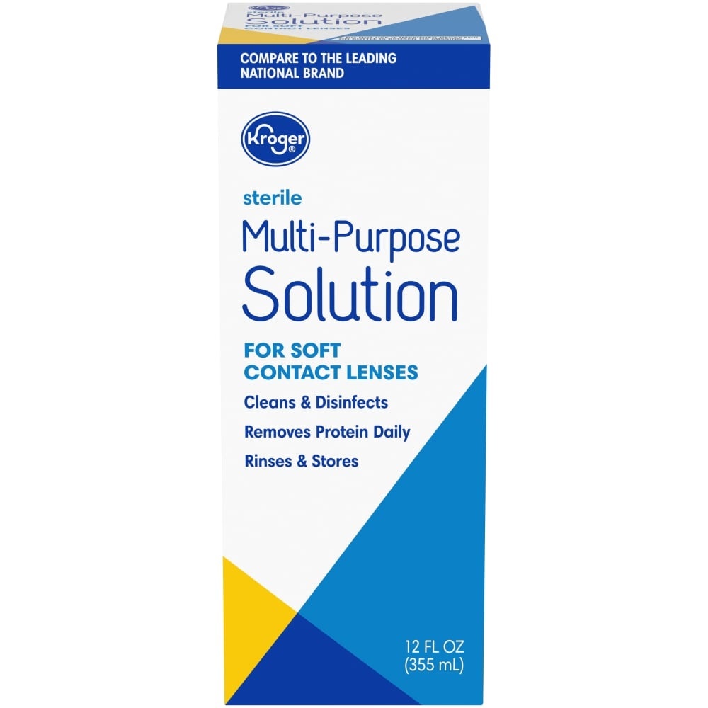 slide 1 of 1, Kroger Multi-Purpose Contact Lens Solution, 12 fl oz