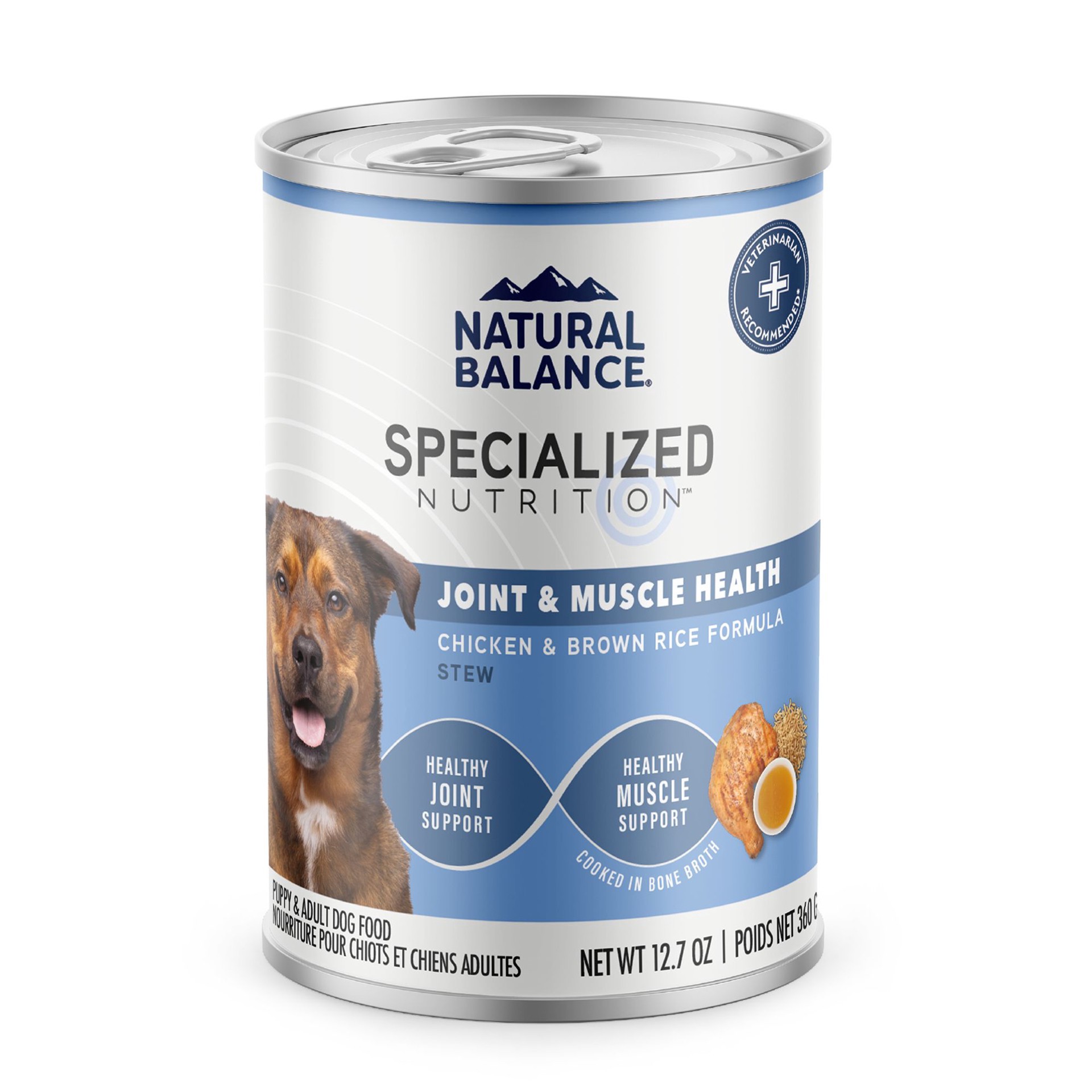 slide 1 of 1, Natural Balance Specialized Nutrition Joint & Muscle Health Adult Wet Dog Food - Chicken & Rice, 1 ct