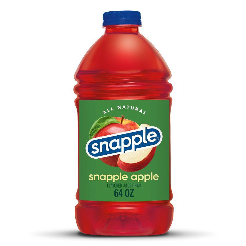 slide 1 of 5, Snapple  Apple Juice Drink 64 fl oz Bottle, 64 fl oz