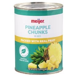Meijer Pineapple Chunks in 100% Juice - 20 oz