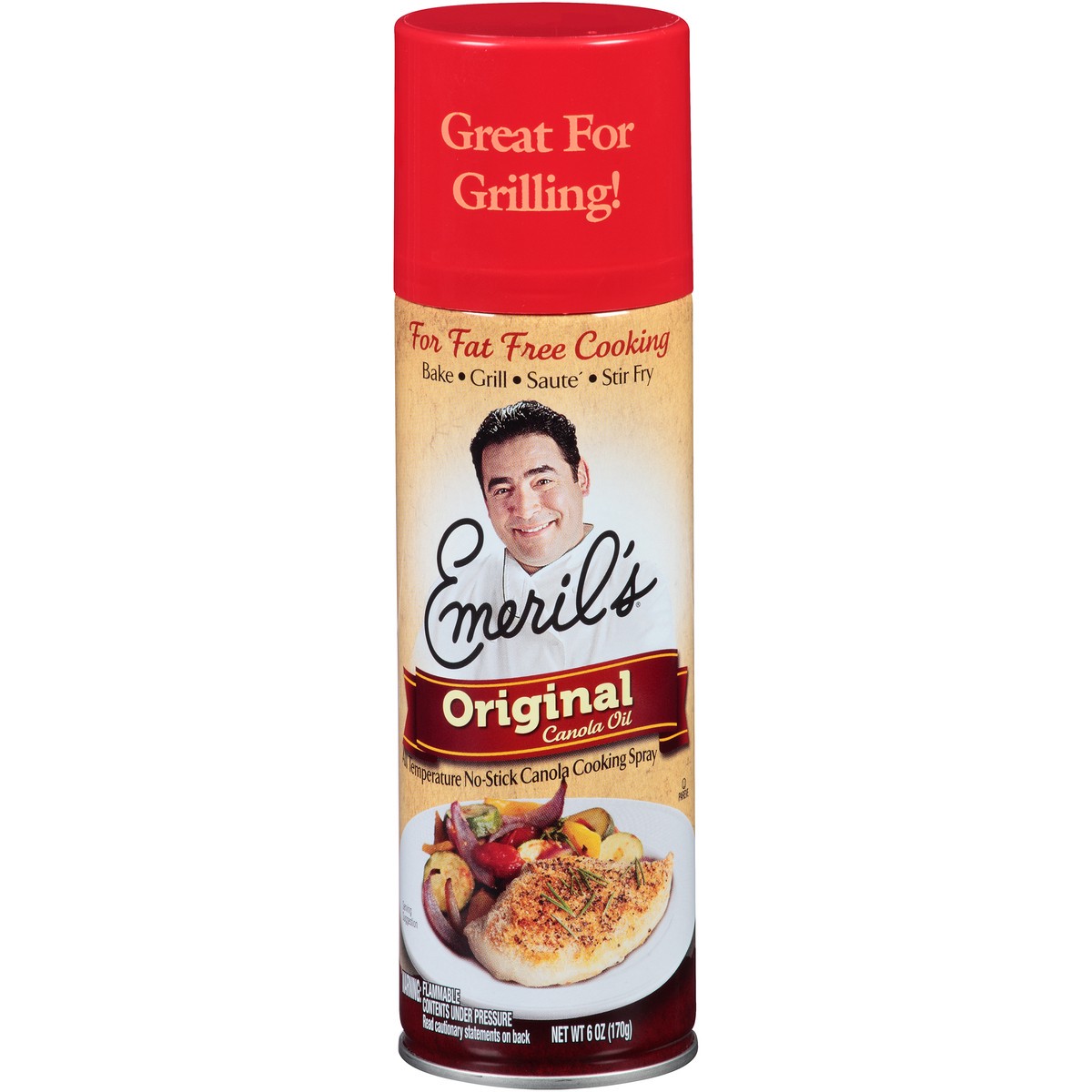 slide 1 of 12, Emeril's Original Canola Oil Cooking Spray 6 oz. Aerosol Can, 6 oz