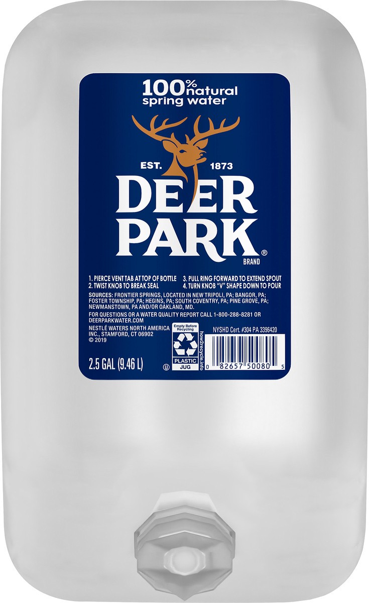 slide 1 of 27, DEER PARK Brand Spring Water, 2.5-gallon jug, 2.5 gal
