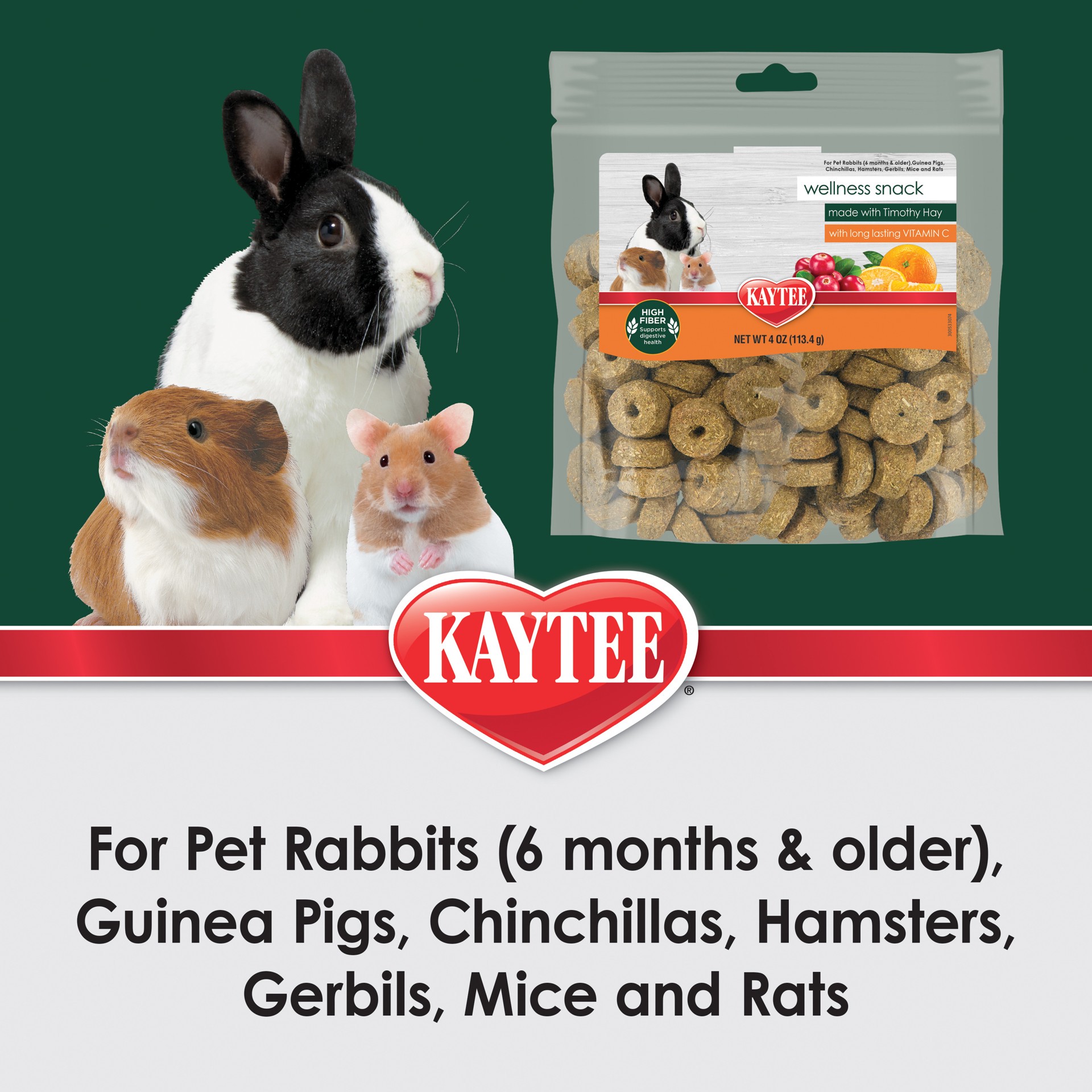 slide 3 of 9, Kaytee Baked Wellness Snacks with Vitamin C Cranberry and Orange, 1 ct