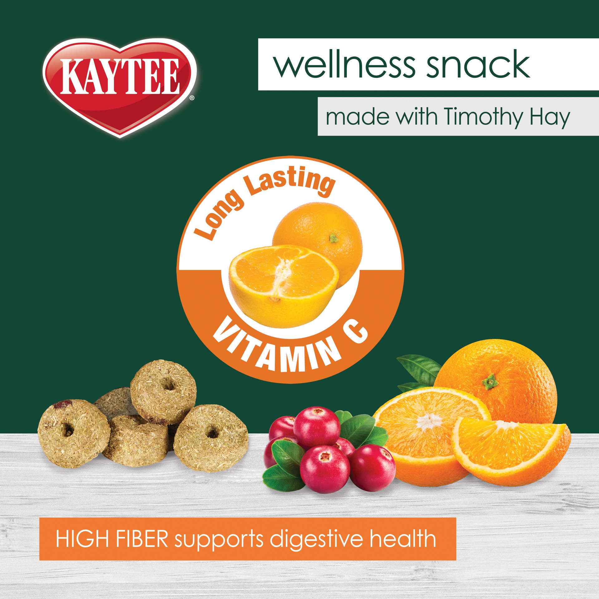 slide 4 of 9, Kaytee Baked Wellness Snacks with Vitamin C Cranberry and Orange, 1 ct