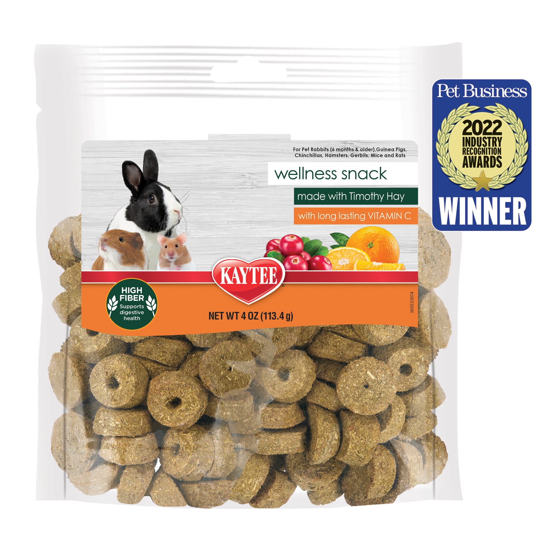 slide 5 of 9, Kaytee Baked Wellness Snacks with Vitamin C Cranberry and Orange, 1 ct