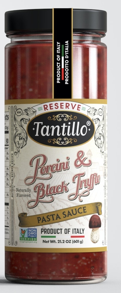 slide 1 of 1, Tantillo Reserve Porcini & Black Truffle Pasta Sauce, 21.2 oz