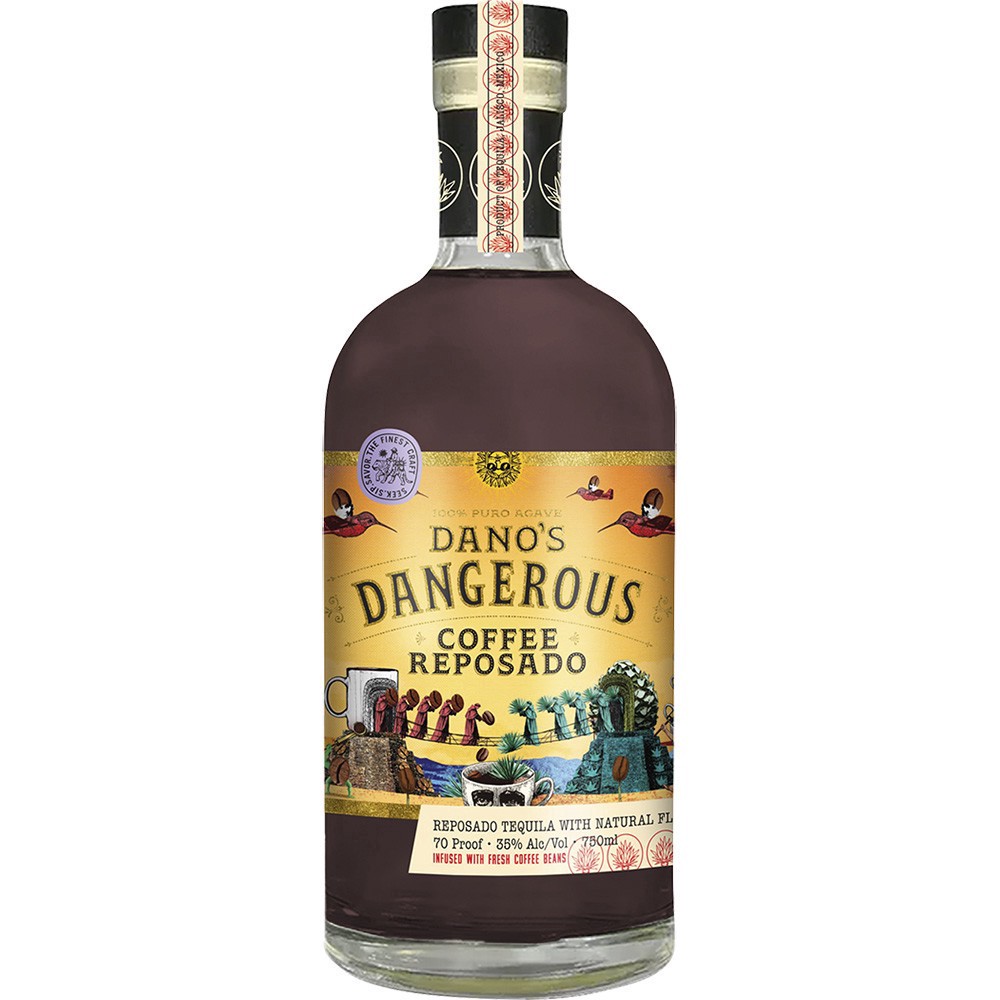 slide 1 of 1, Dano's Tequila Dano's Dangerous Coffee Reposado, 750 ml