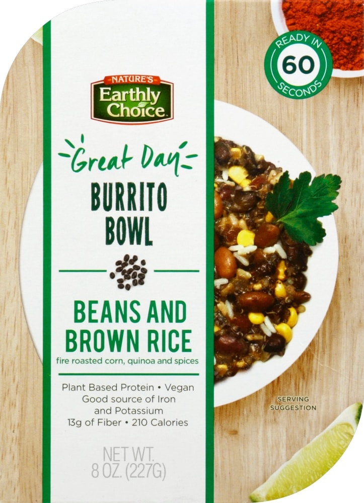 slide 1 of 1, Nature's Earthly Choice Great Day Burrito Bowl, 8 oz