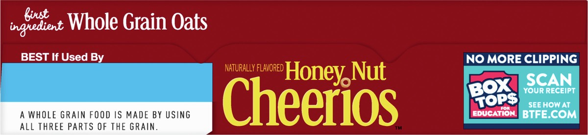 slide 8 of 8, Cheerios Honey Nut Cheerios Cereal, Limited Edition Happy Heart Shapes, Heart Healthy Cereal With Whole Grain Oats, 10.8 oz, 10.8 oz