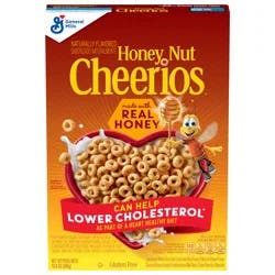 Cheerios Honey Nut Cheerios Heart Healthy Breakfast Cereal, Gluten Free Cereal With Whole Grain Oats, 10.8oz