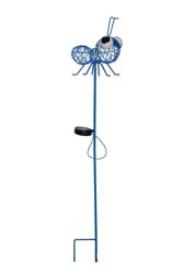 HD Designs Outdoors Wire Ant Solar Stake - Blue