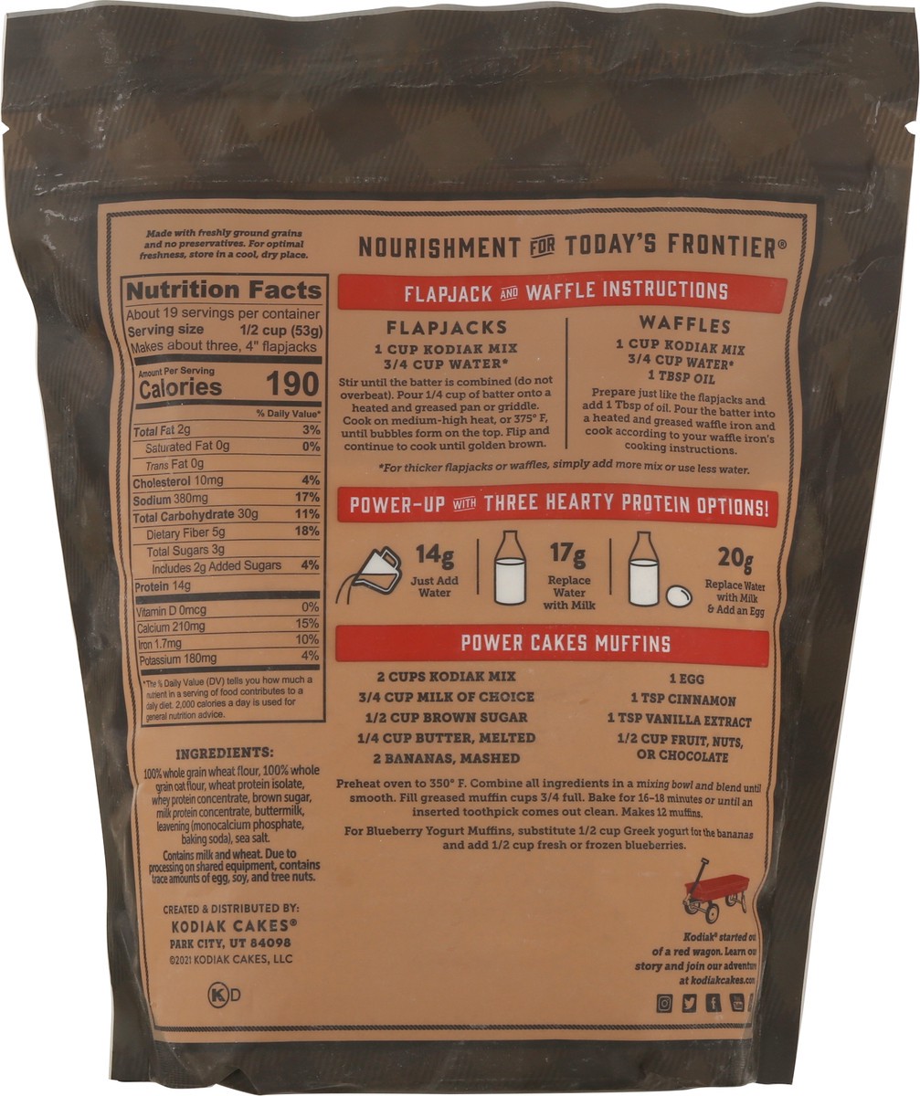 slide 9 of 9, Kodiak Cakes Flapjack & Waffle Mix, Grizzly Size Buttermilk, 36 oz, 36 oz