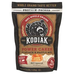 Kodiak Cakes Flapjack & Waffle Mix, Grizzly Size Buttermilk, 36 oz