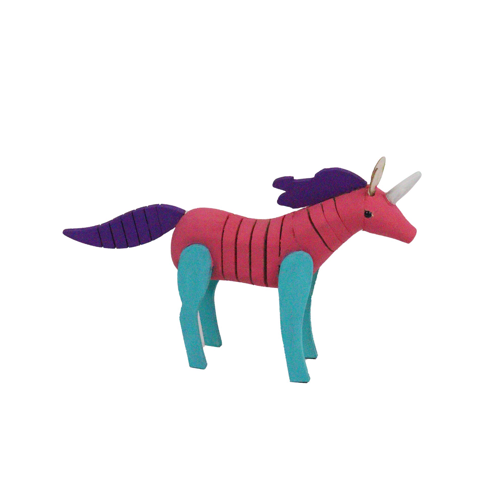 slide 5 of 5, Wooden Wiggle Unicorn Kit By Creatology, 12.99 in x 8.07 in x 2.24 in