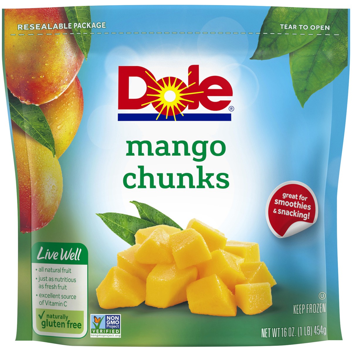 slide 6 of 9, Dole Mango Chunks, 16 oz