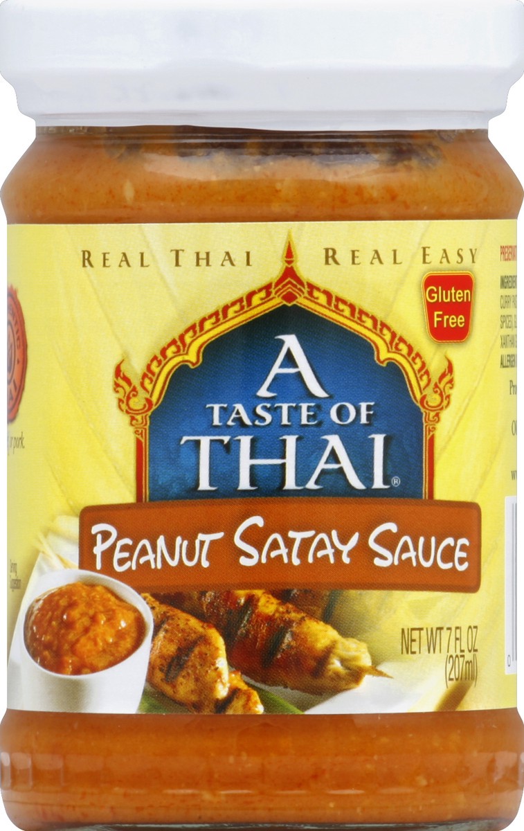 slide 2 of 2, A Taste of Thai Sauce Peanut Satay, 7 fl oz