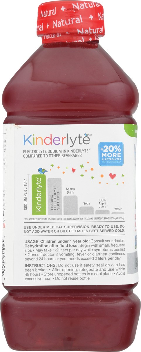 slide 5 of 9, Kinderlyte Natural Electrolyte Fruit Punch, 33.8 fl oz