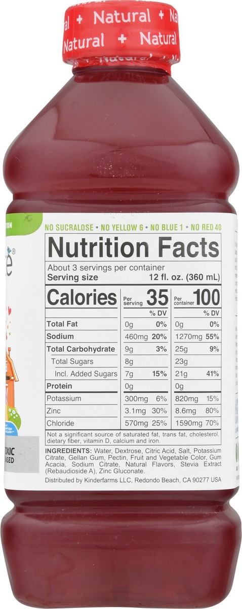 slide 8 of 9, Kinderlyte Natural Electrolyte Fruit Punch, 33.8 fl oz