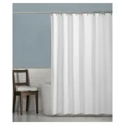 Everyday Living Home Microfiber Shower Liner, White