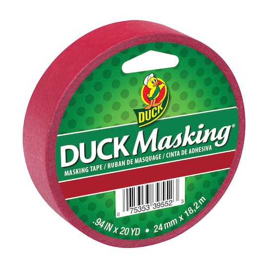 slide 1 of 7, Duck Brand Duck Masking Brand Masking Tape, 0.94 in x 20 yd