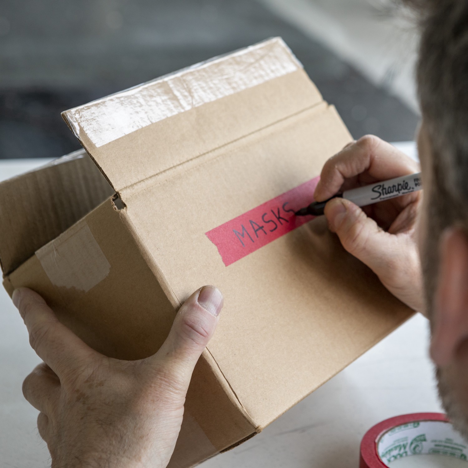 slide 6 of 7, Duck Brand Duck Masking Brand Masking Tape, 0.94 in x 20 yd