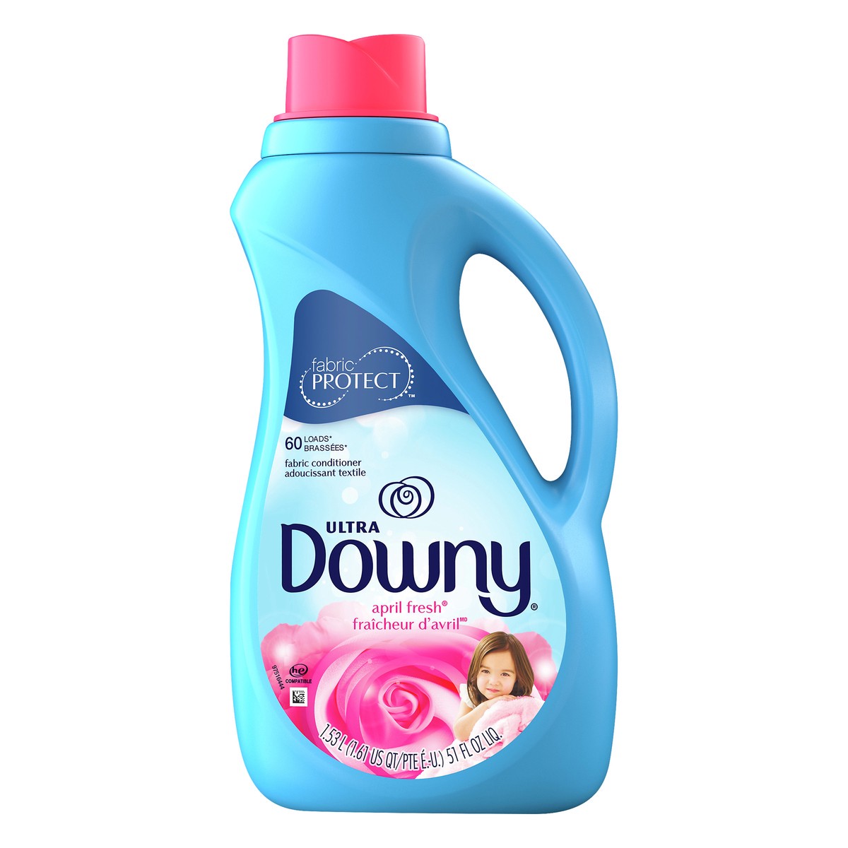 slide 3 of 5, Downy Ultra HE April Fresh Fabric Conditioner 1.53 lt, 1.53 l