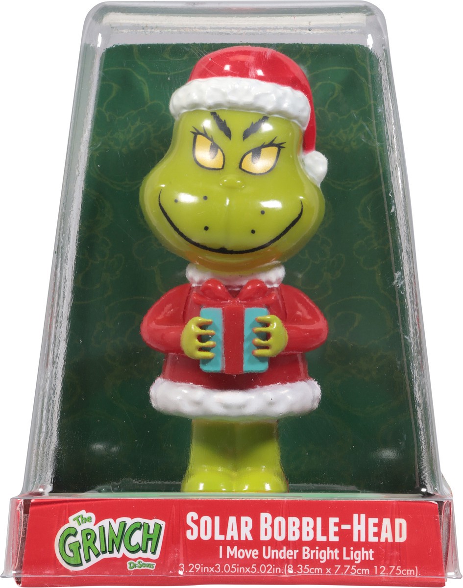 slide 12 of 12, Grinch Solar Bobble-Head, 1 ct