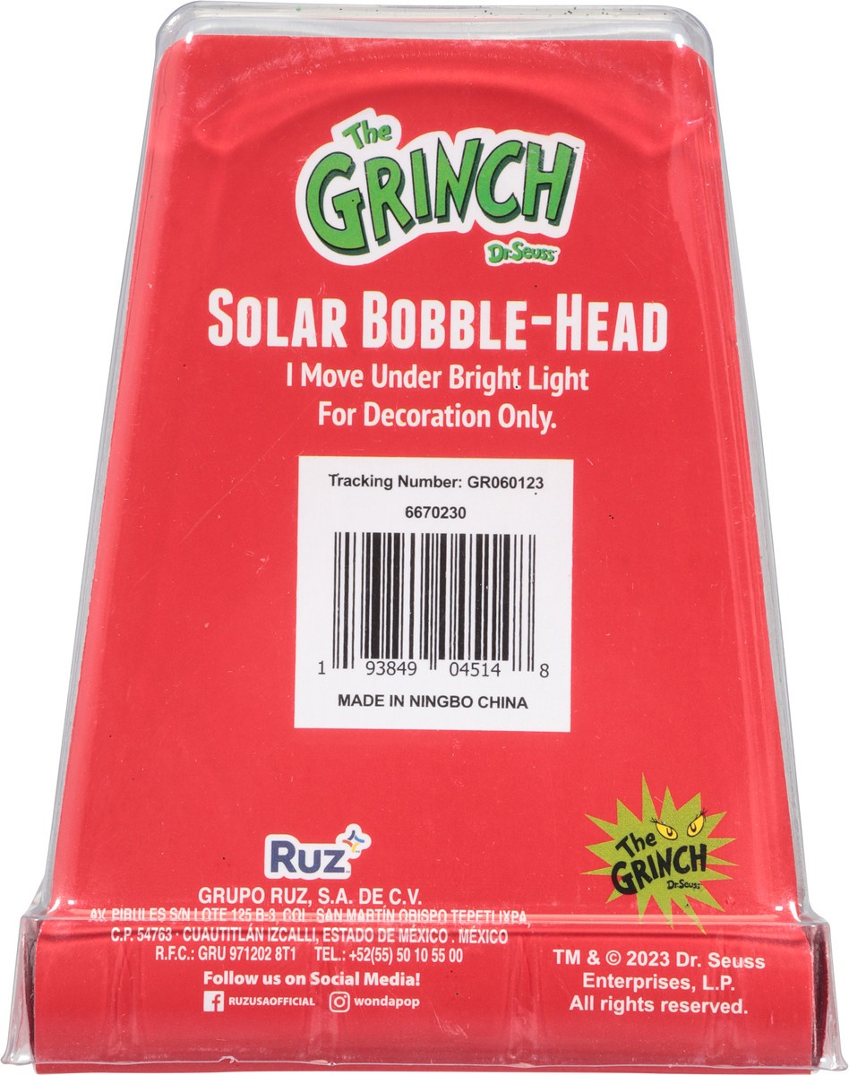 slide 2 of 12, Grinch Solar Bobble-Head, 1 ct