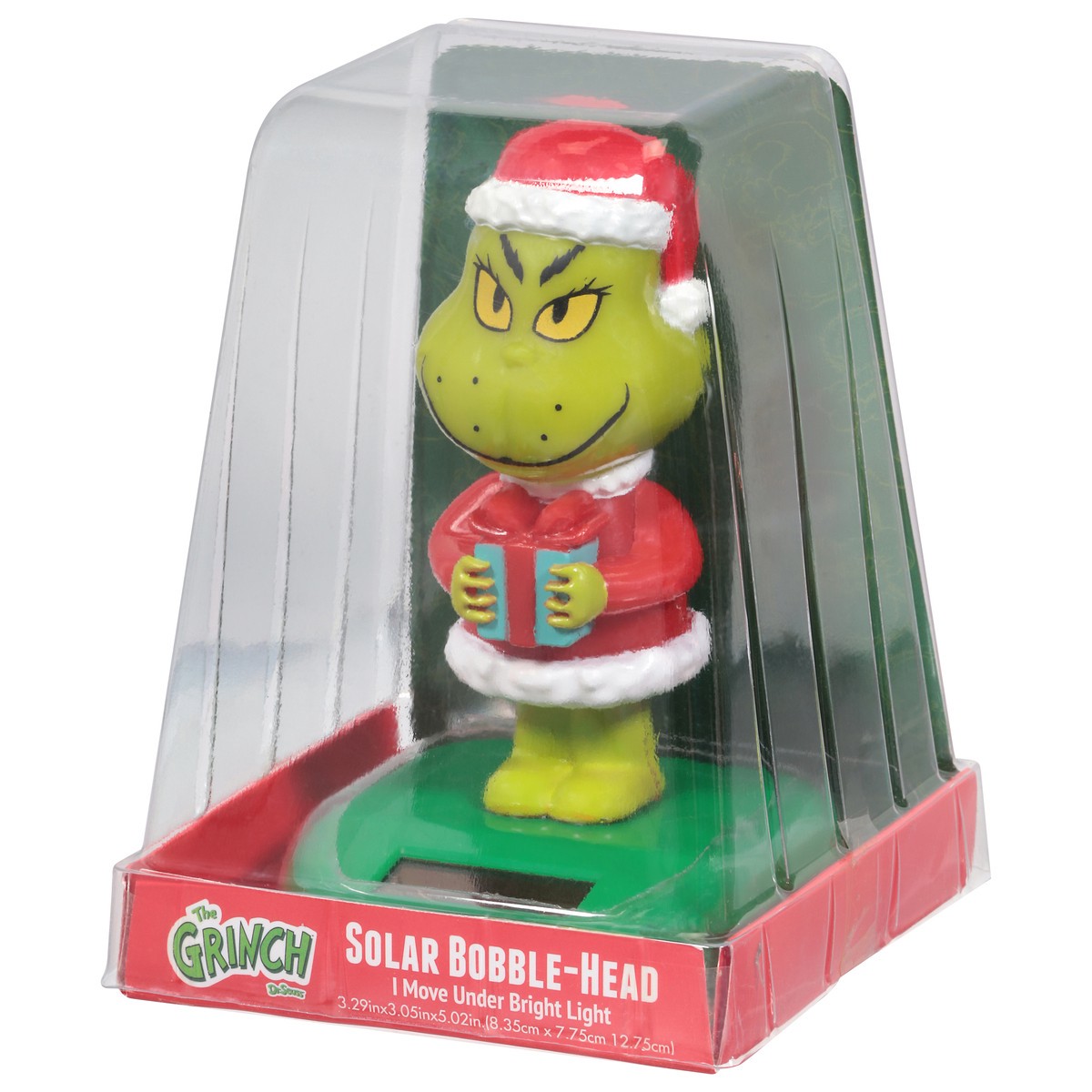 slide 10 of 12, Grinch Solar Bobble-Head, 1 ct
