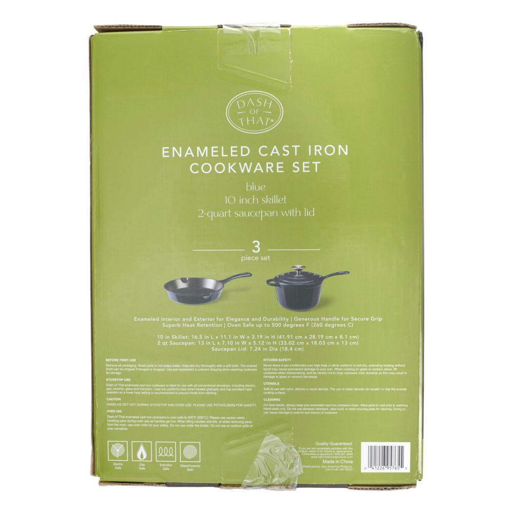 slide 4 of 4, Dash Of That Sauce Pan & Skillet 3 Piece Set, 3 ct set