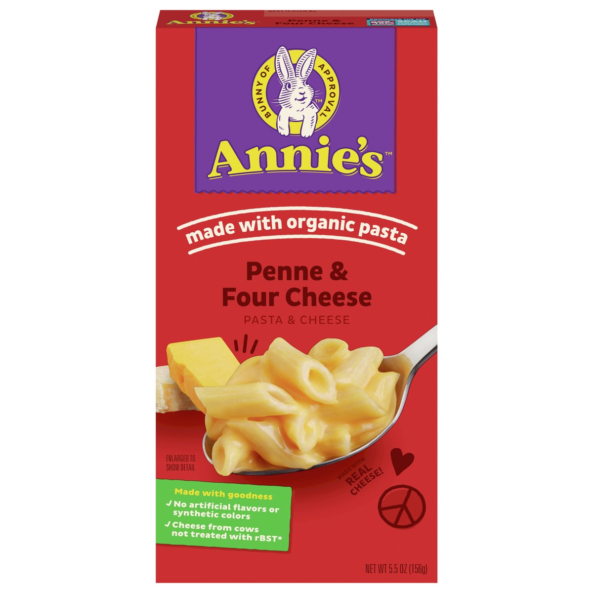 slide 1 of 9, Annie's Annie''s Four Cheese Penne Macaroni and Cheese Dinner with Organic Pasta, 5.5 OZ, 5.5 oz