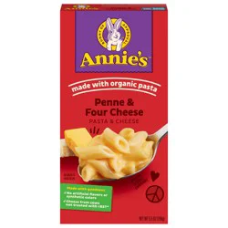 Annie's Penne and Four Cheese, Made with Organic Pasta and Real Cheese, 5.5 oz