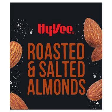 slide 1 of 1, Hy-Vee Almonds, Roasted & Salted, 2.5 oz