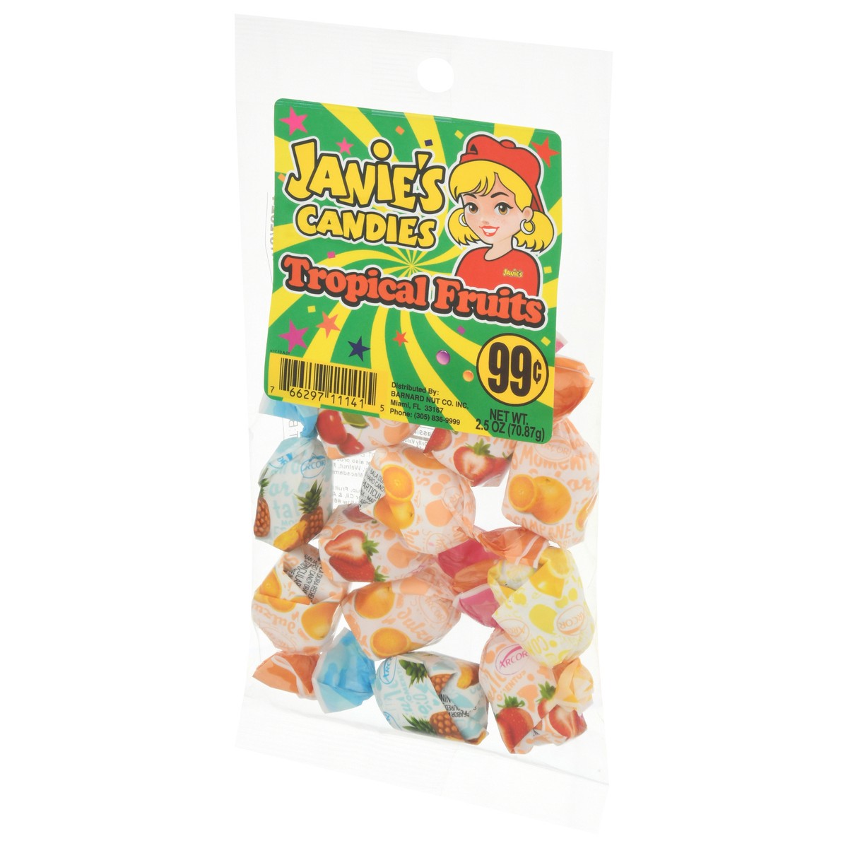 slide 5 of 14, Janie's Candies Tropical Fruits Candy 2.5 oz, 1 ct