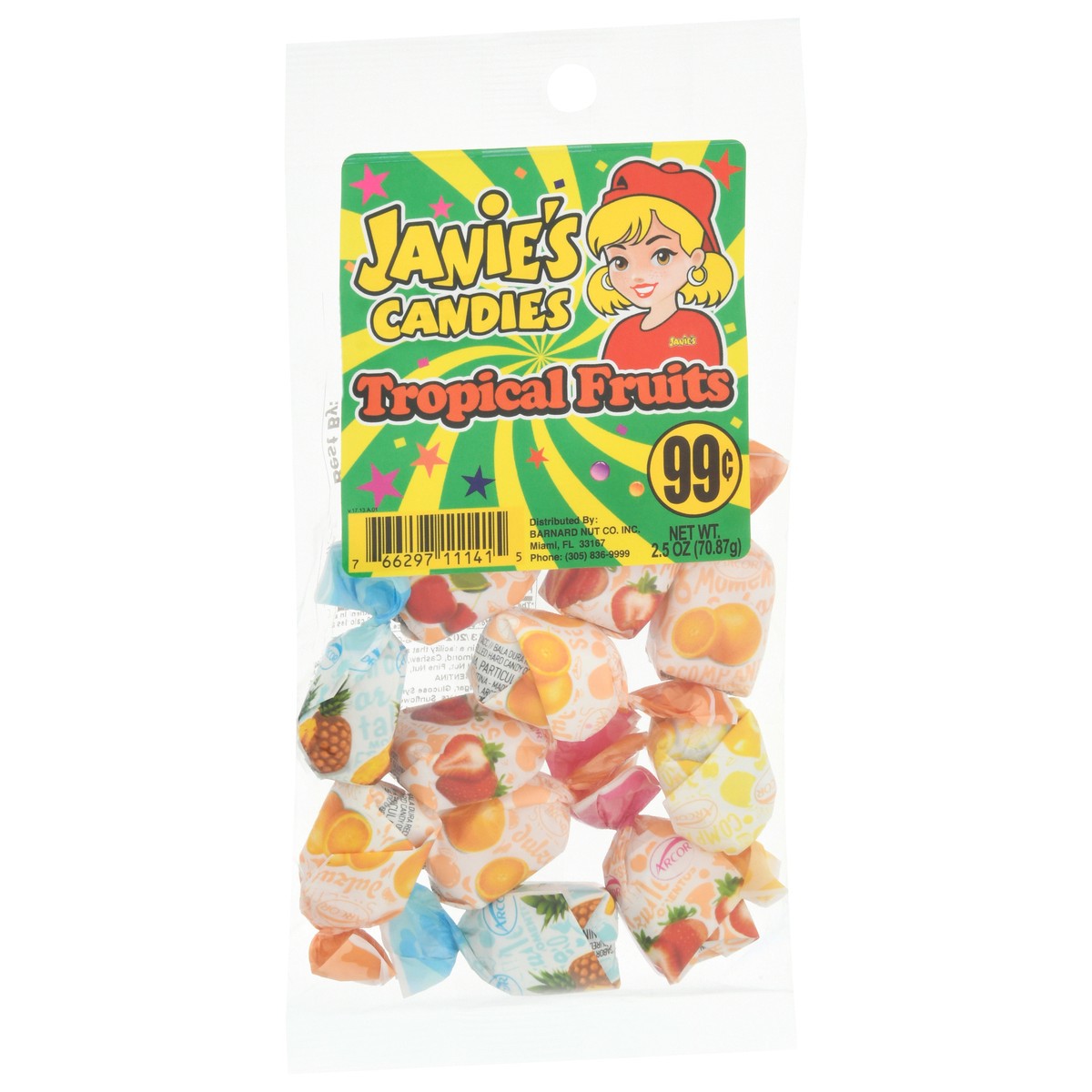 slide 9 of 14, Janie's Candies Tropical Fruits Candy 2.5 oz, 1 ct