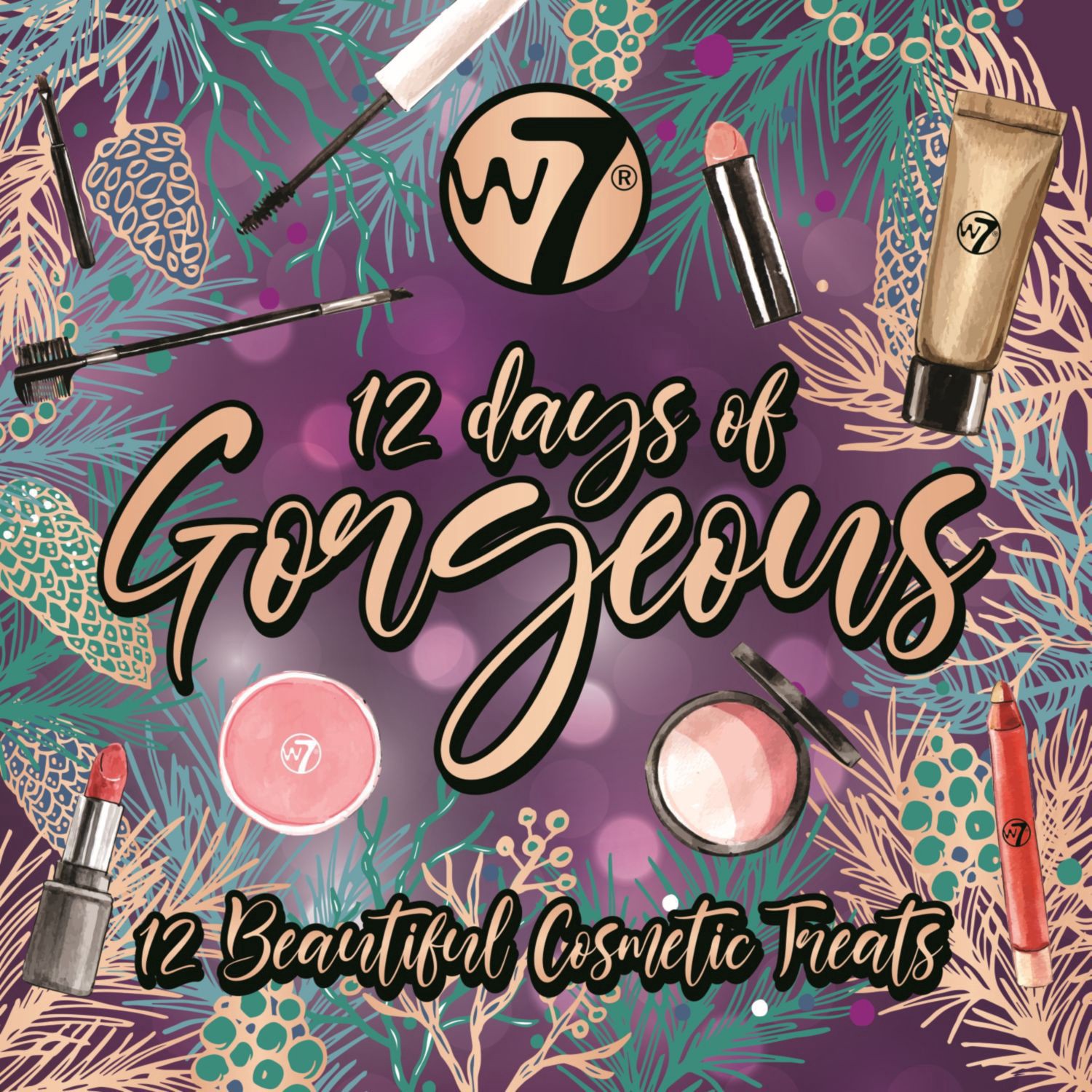 slide 1 of 1, W7 Cosmetics W7 12 Days Of Gorgeous, 1 ct